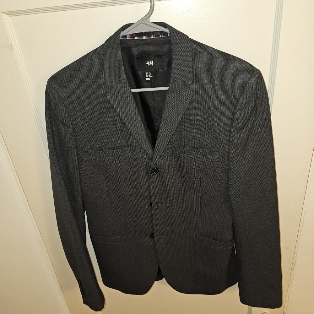 H&M Men's 3 Button Brown Blazer 36R